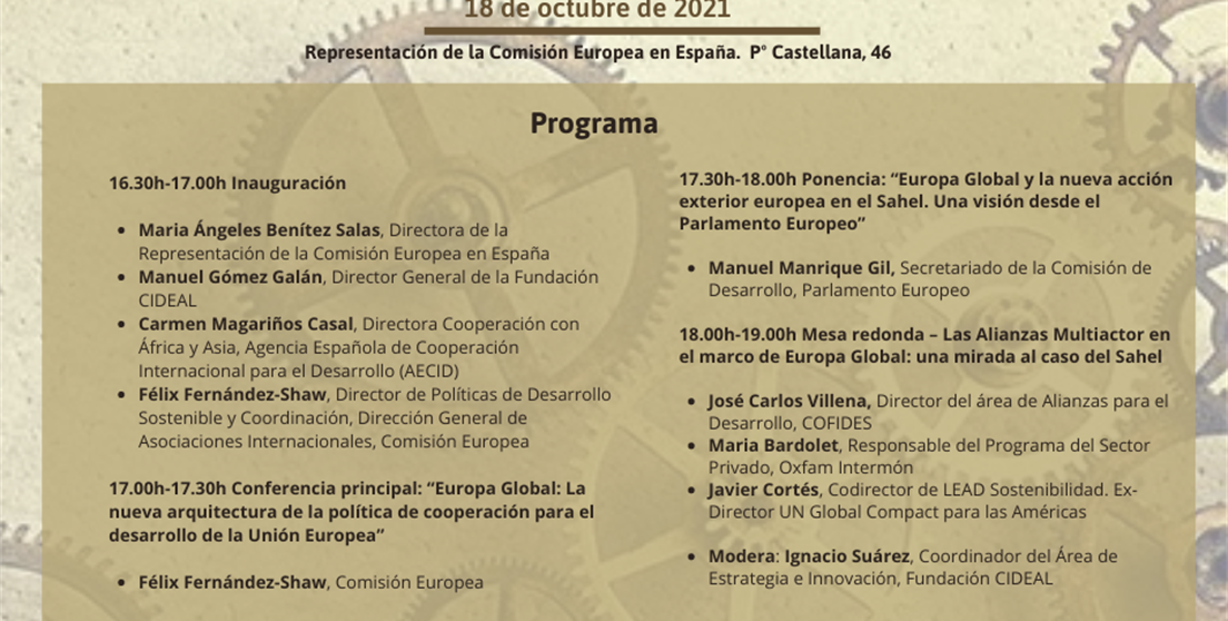 Seminario “Europa Global y Alianzas Multiactor: una mirada al caso del Sahel”
