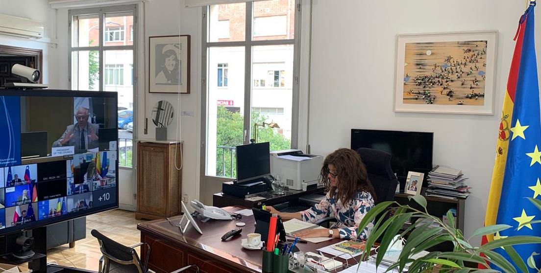 España respalda la cooperación europea con los países de renta media y el desarrollo humano en la recuperación post-COVID