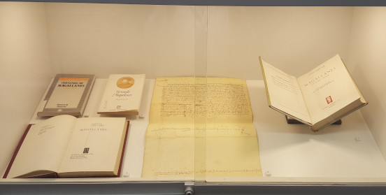 vitrina 03 de la exposición sobre Pigafetta