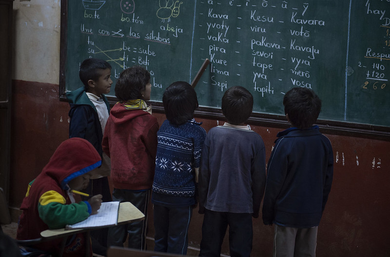 Niños en una clase