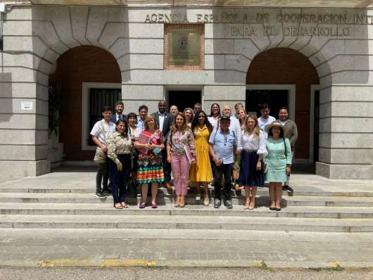 Representantes del Programa Nacional de Escuelas Taller en Colombia visita la sede de la AECID ...