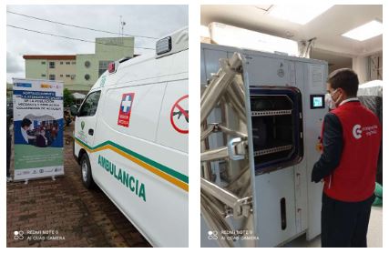  Ambulancia con cooperante español