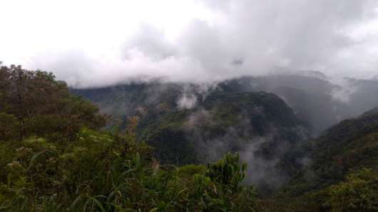 Paisaje entre nubes